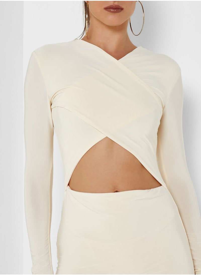 Missguided - Cut Out Detail Bodycon Dress - Image 1