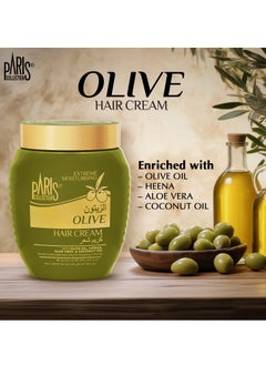 Paris Collection Olive Hair Cream Unisex 475ml  - Image 3