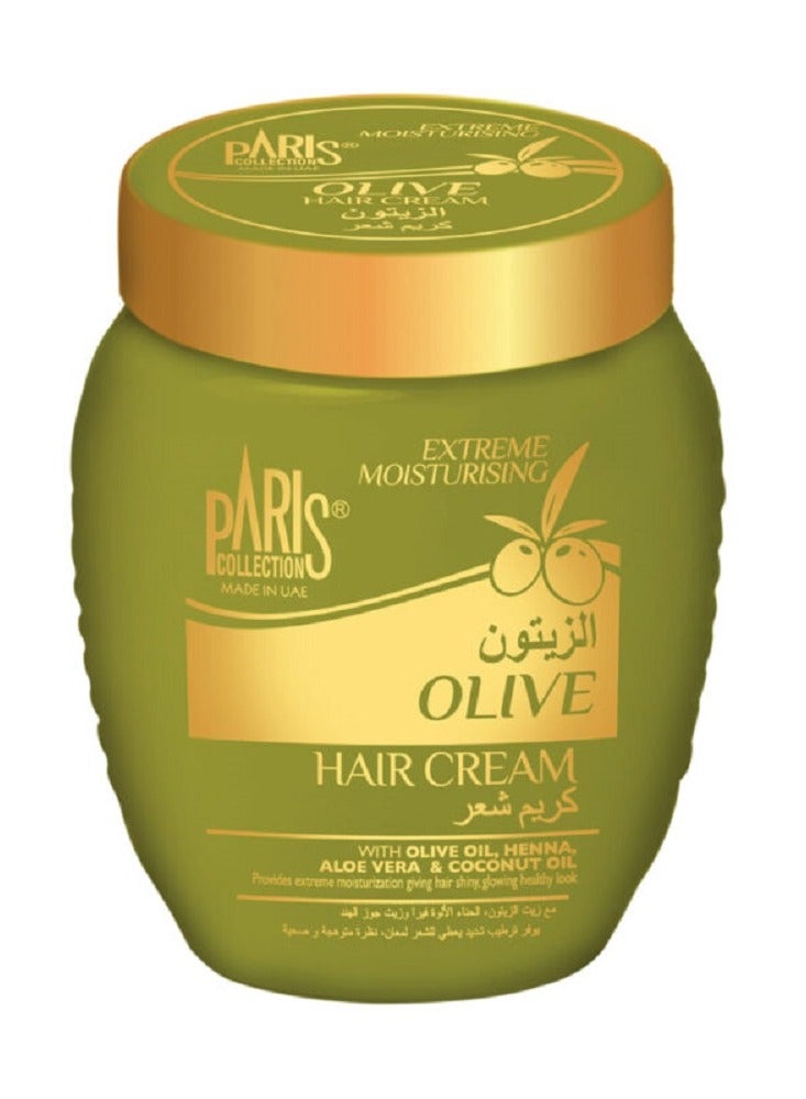 Paris Collection Olive Hair Cream Unisex 475ml - Image 1