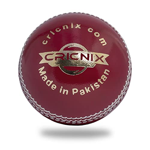 Cricnix Junior Cricket Ball for Cricket Bat | 5oz Leather Ball Designed for Net Practice | Red Ball for Sport Outdoor | Multiple Set Options for Junior Cricket Game - Image 2