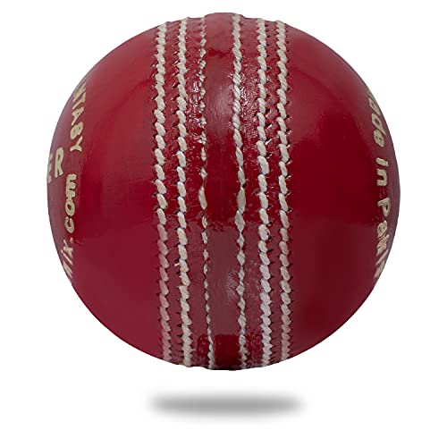 Cricnix Junior Cricket Ball for Cricket Bat | 5oz Leather Ball Designed for Net Practice | Red Ball for Sport Outdoor | Multiple Set Options for Junior Cricket Game - Image 3