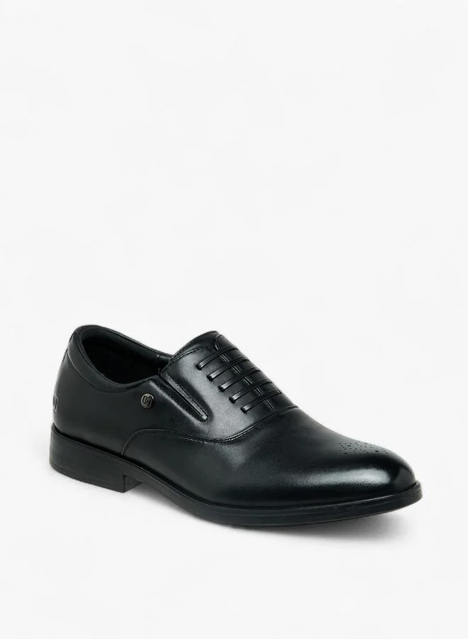 DUCHINI Men Slip-On Leather Oxford Shoes
