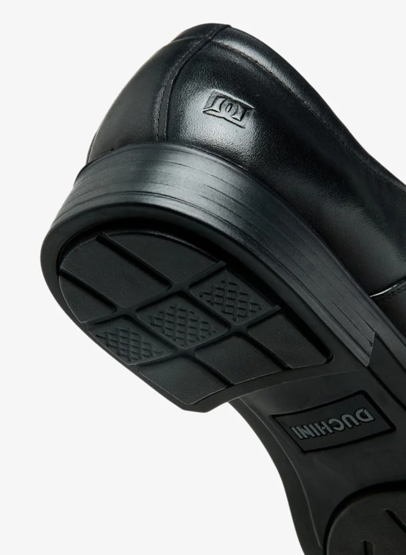 DUCHINI BLACK Men Slip-On Leather Oxford Shoes for Men | Best Price UAE