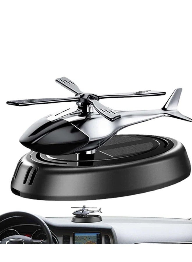 Helicopter Car Air Freshener Solar Rotating Aromatherapy Ornament