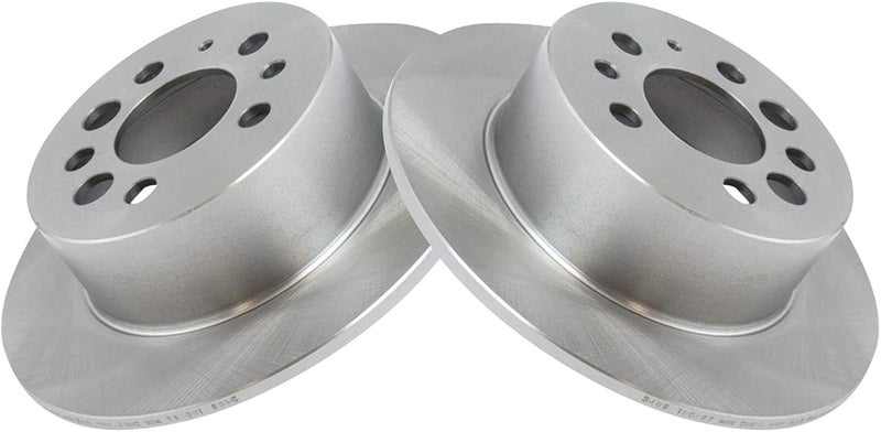 TRQ Rear Disc Brake Rotor Pair Set for Volvo 164/240 / 242/244 / 245/262 / 264/265 / 740/745 / 760/780 / 940/960 - Image 3