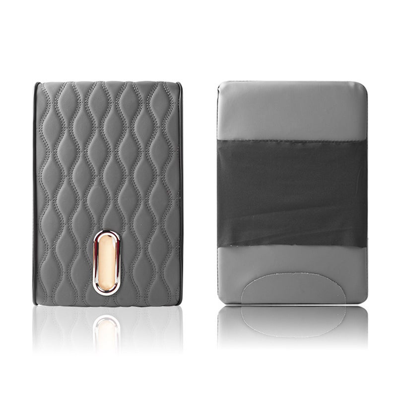 Car Center Console Pad, Universal Car Armrest Seat Box Cover with Built-in Tissue Box, Car Interior Accessories, Auto Memory Foam Leather Armrest Cover Protector for Most SUVs, Trucks, Cars (Beige) - Image 3