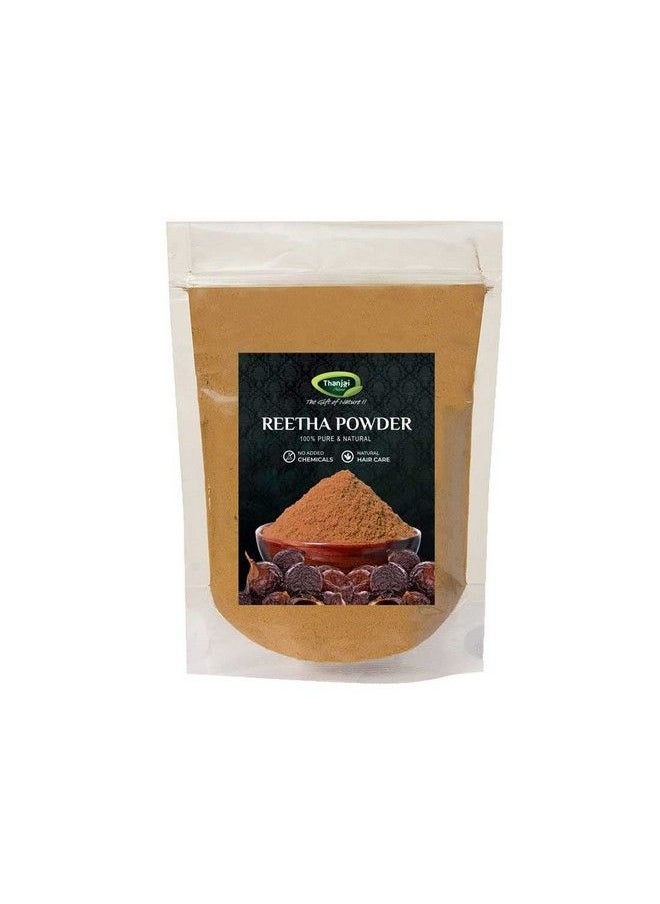 Thanjai Natural Arappu (Albizia Amara) Powder + Reetha (Sapindus Mukorossi) Each 250G For Hair Care  - Image 4