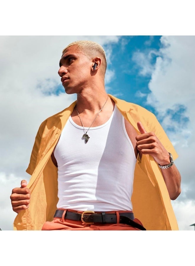 Hama |  Freedom Light II Bluetooth True Wireless Earbuds with Microphone, Touch/Voice Control, 20 Hour Battery, Charging/Carry Case, Black - Image 4