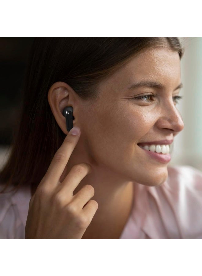 Hama |  Freedom Light II Bluetooth True Wireless Earbuds with Microphone, Touch/Voice Control, 20 Hour Battery, Charging/Carry Case, Black - Image 5