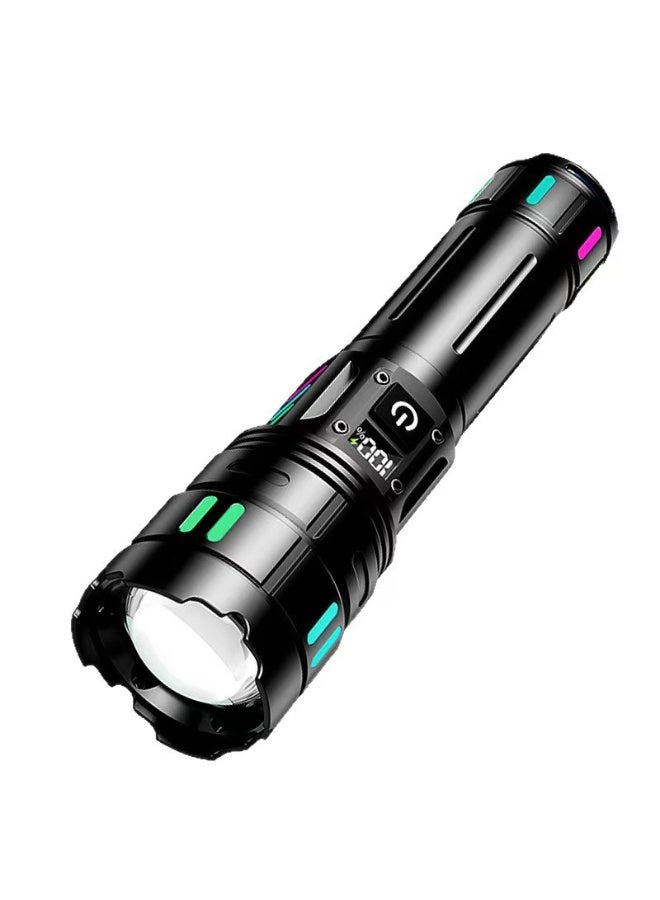 orch Rechargeable 50000 Lumens, 1500M Long Throw Flashlight, LCD Display Tactical Flashlight, XHM90.2 Super Bright LED Handheld Torch with Power Bank Function, IPX67 Waterproof for Camping Hunting Emergency - Image 1