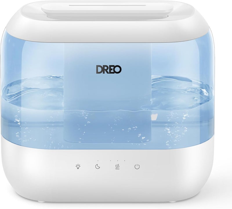 Dreo Humidifiers for Bedroom, Top Fill 4L Supersized Cool Mist Humidifier with Oil Diffuser and Nightlight, 36H Runtime, Quiet Ultrasonic Humidifiers for Home, Large Room, Baby Nursery and Plants - Image 1