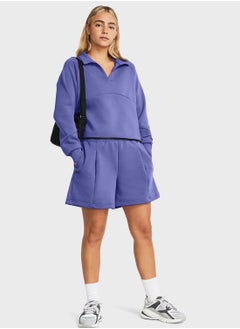 UNDER ARMOUR Unstoppable Fleece Rugby Crop Sweatshirt  - Image 4