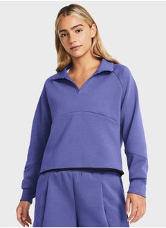 UNDER ARMOUR Unstoppable Fleece Rugby Crop Sweatshirt  - Image 1