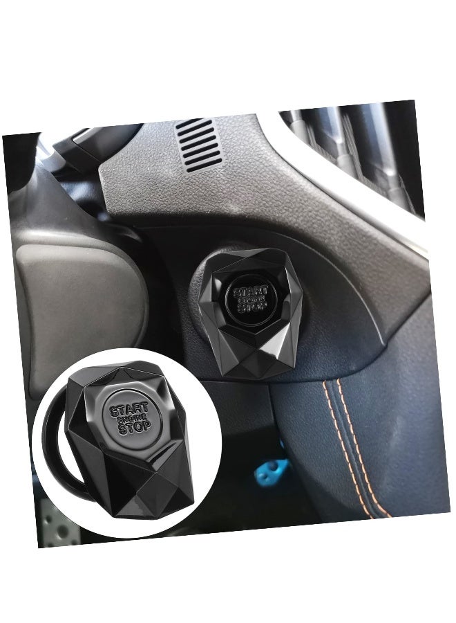 Car Engine Start Button Cover, Car Start Button Covers Key Ignition Cover Car Bling Ring Sticker Cap Ignition Accessories car Sticker fire Cover Iron Universal