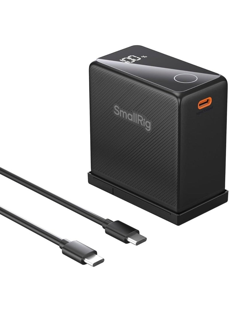 سمول ريج بطارية بديلة SmallRig NP-F970 – بطارية كاميرا قابلة لإعادة الشحن بسعة 10500 مللي أمبير، شحن سريع عبر USB-C بقوة 36 واط، شاشة OLED، متوافقة مع Sony NP-F970 / F750 / F550، وأضواء الفيديو LED والشاشات – الموديل 4469 - Image 1