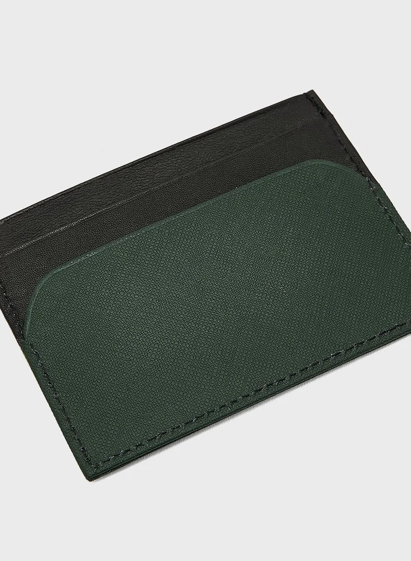 Robert Wood Genuine Leather Saffiano Texture Card Holder