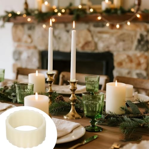 FIMXSD 20 Pcs Rubber Candle Hugger, Candle Grips Inserts for Taper Candles Base Accessories Bougie Upright and in Place for Taper Bougie Cups - Image 5