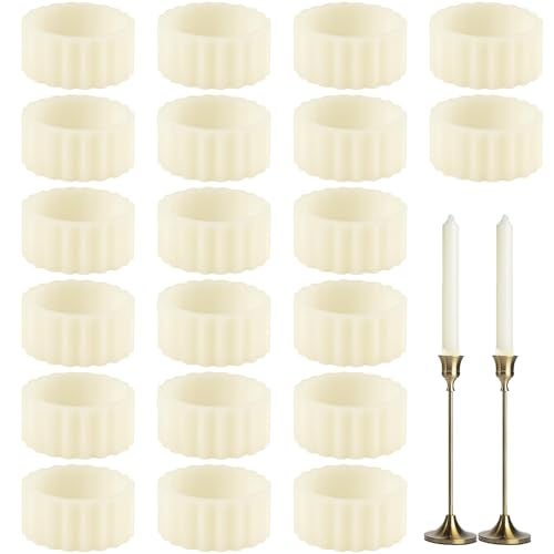 FIMXSD 20 Pcs Rubber Candle Hugger, Candle Grips Inserts for Taper Candles Base Accessories Bougie Upright and in Place for Taper Bougie Cups - Image 1