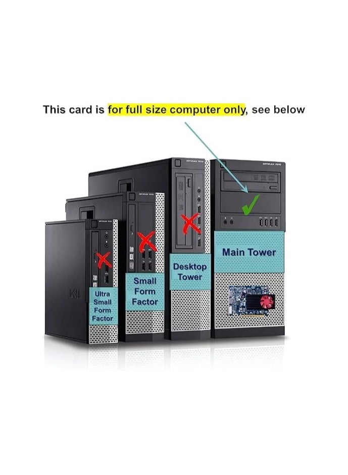 كارت شاشة R7 450 – ذاكرة 4 جيجا GDDR5 – يدعم شاشات متعددة ودقة 4K – مثالي للألعاب الخفيفة واستخدام المكتب - Image 2