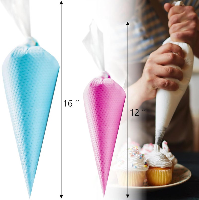 LoveBB 200 Pcs Piping Bags 12 & 16 Inch, Thick Disposable Pastry & Frosting Bags Anti-Burst Icing Bags for Cake Decorating, Cookies, Cupcakes - Image 4