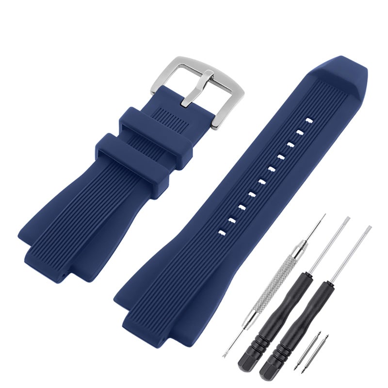 SANDEIN Watch Band Compatible with Michael Kors Soft Silicone Rubber Replacement Wrist Strap for Michael MK8152 MK8356 Watch Straps - Image 2