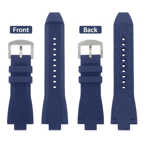 SANDEIN Watch Band Compatible with Michael Kors Soft Silicone Rubber Replacement Wrist Strap for Michael MK8152 MK8356 Watch Straps - Image 3