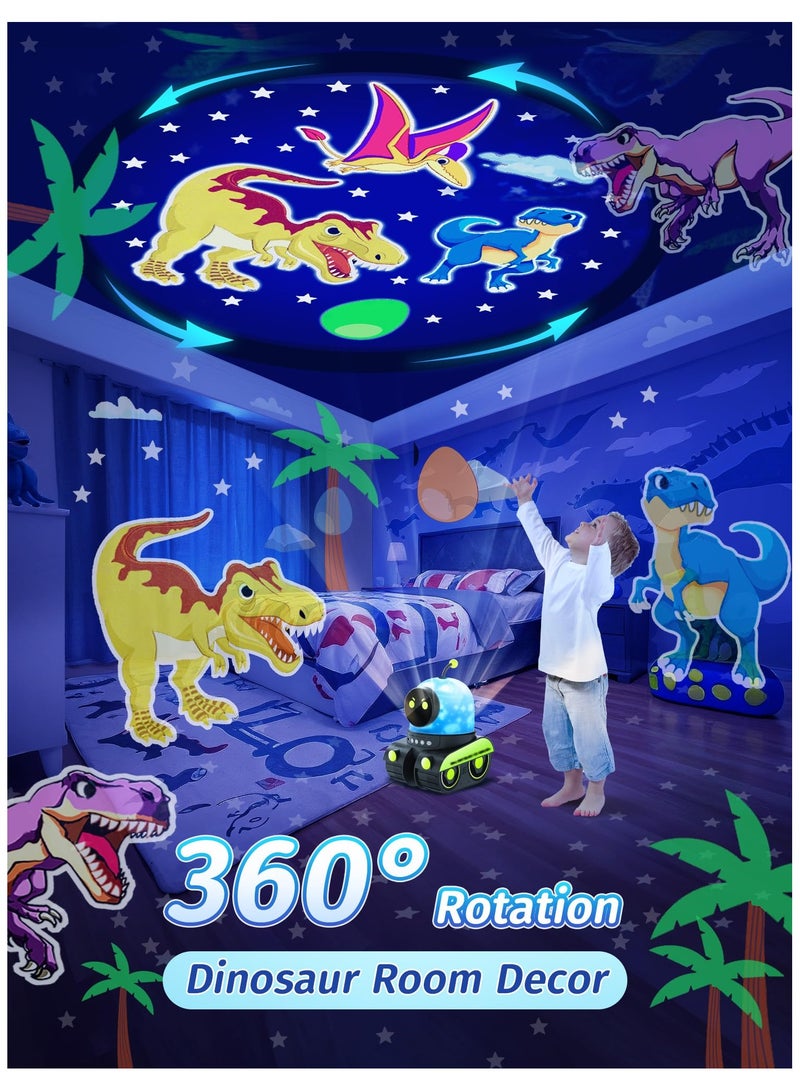 SYOSI Projector Night Light for Kids, 84 Lighting+12 Films Nightlight for Kids Room, 360° Rotate Kids Night Light Projector, Bluetooth Speaker+Rechargeable Star Night Light Projector for Kids Room Boy  - Image 4