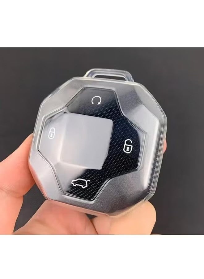 غطاء مفتاح التحكم عن بعد Jetour T2 Traveller، ملحقات السيارة (شفاف) - Image 2