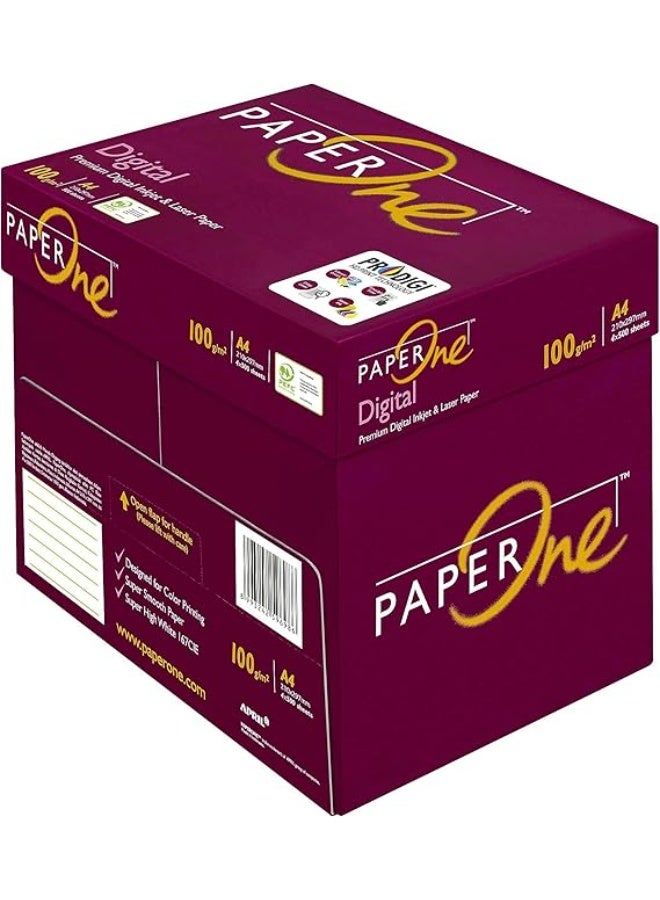 PaperOne™ Digital Premium Copy Paper, 100 GSM, A4 Size, 4 reams per Carton Box