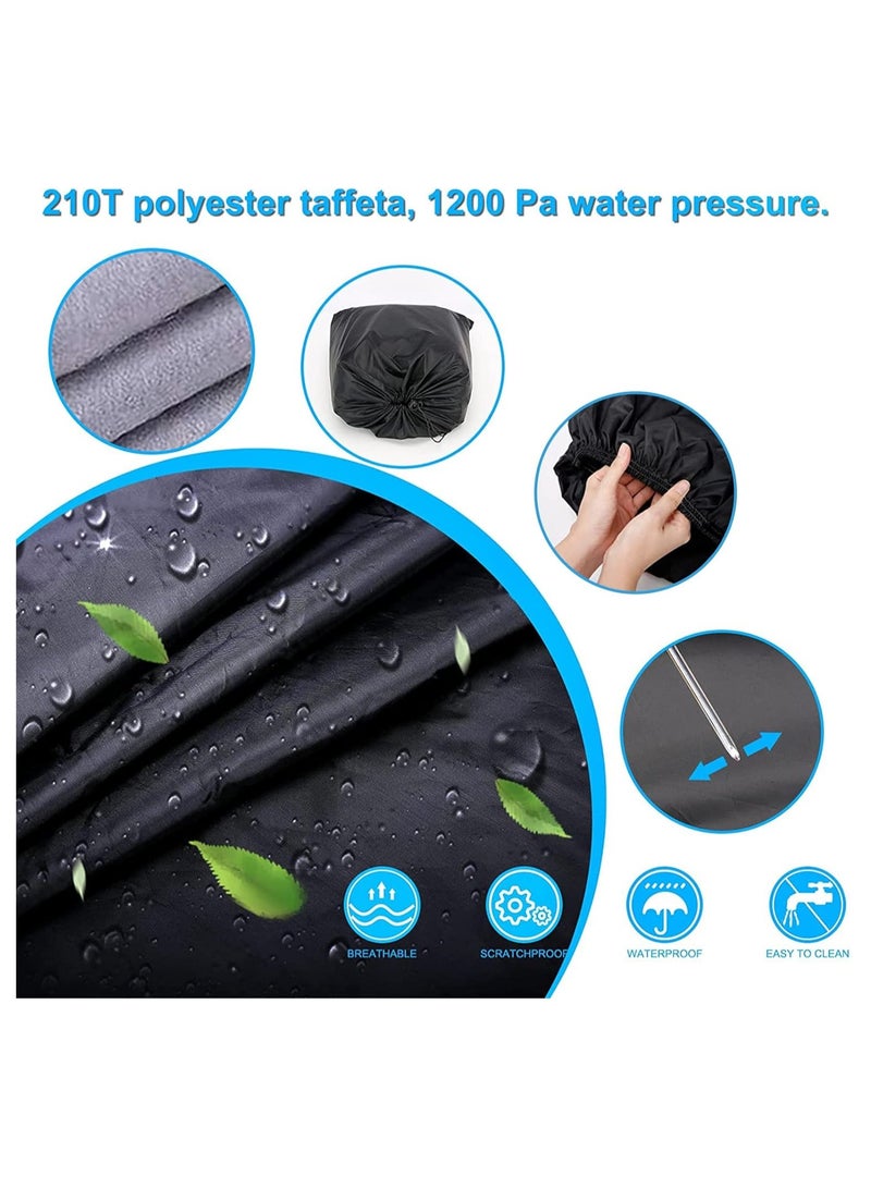 Zipporah All Weather Car Cover for Ford Bronco 4 Door (2021-2024), 6 Layers Waterproof Coating with Reflectors, Soft Interior Lint Layer, Security Lock, Straps, Clips and Zipper (Black)  - Image 4