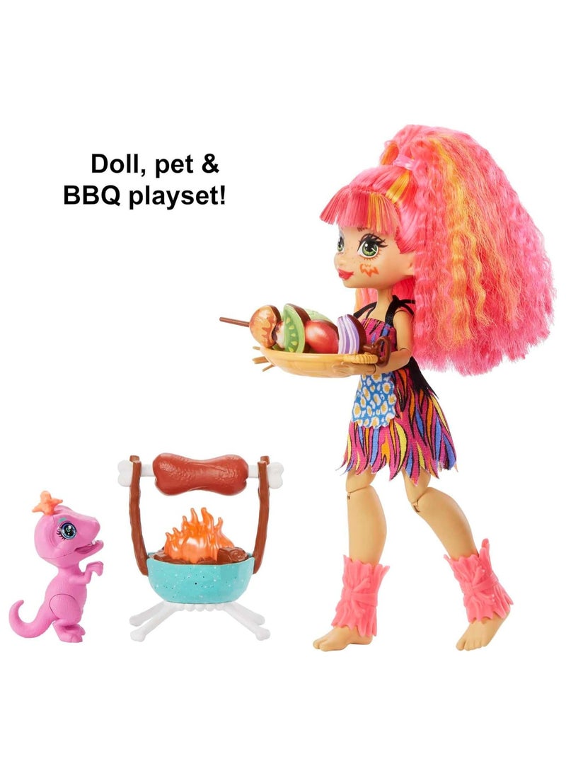 Cave Club Cave Club Mattel Blazin' BBQ Adventure Playset with Emberly Doll  - Image 3