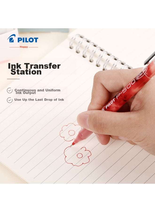 PILOT P500 Black Gel Pen, Signature Pen, Ink Pen, 0.5mm Direct Liquid Rollerball Pen, Stationery Set, Office Supplies, Exam Pen, High-quality Student Test Pen, 5-pack - Image 4