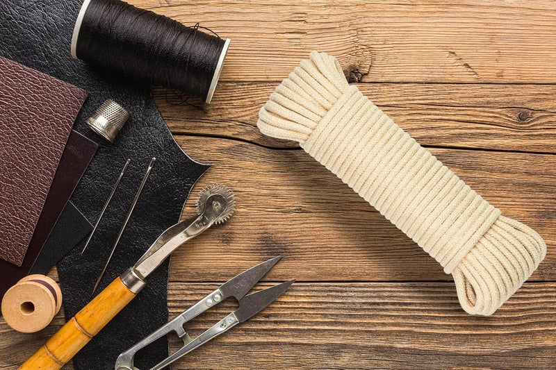 SteadMax 200ft Natural Cotton 3/16 Inch Rope, Heavy-Duty General-Purpose Utility Cord, Clothesline Rope, Ideal for Tents, Hammocks, Halters, Harnesses, Awnings, Outdoors, Sports (4 Pack, 50ft Each) - Image 4