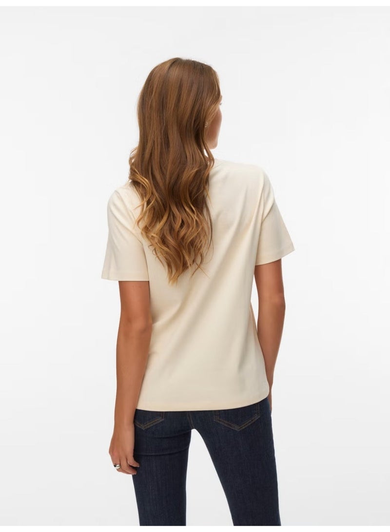 VERO MODA Vmirene Ss O-neck T-shirt Jrs - Image 2