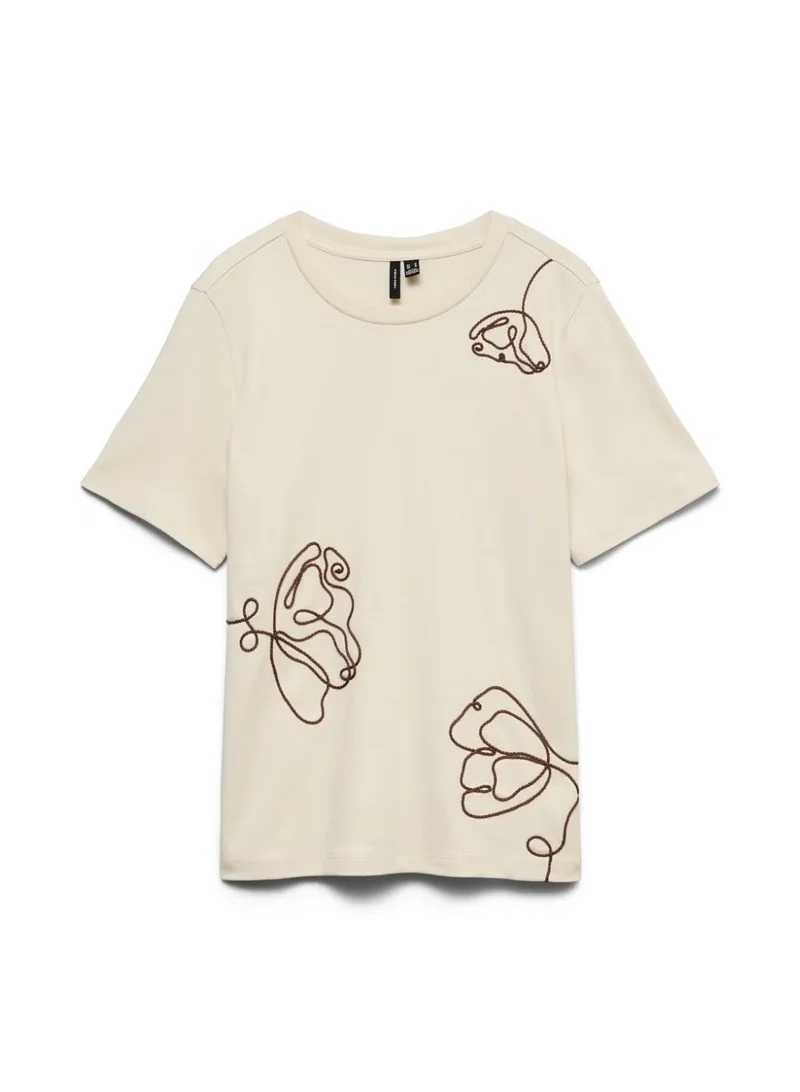 Vero Moda  Vmirene Ss O-neck T-shirt Jrs for Women | Best Price UAE