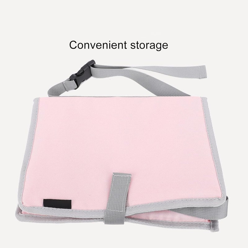 Aramox Foldable Travel Tray Cover for Airplanes, Trains with Kids Entertainment Toy Organizer Bag Multifunctional Table Tray (Pink) - Image 3