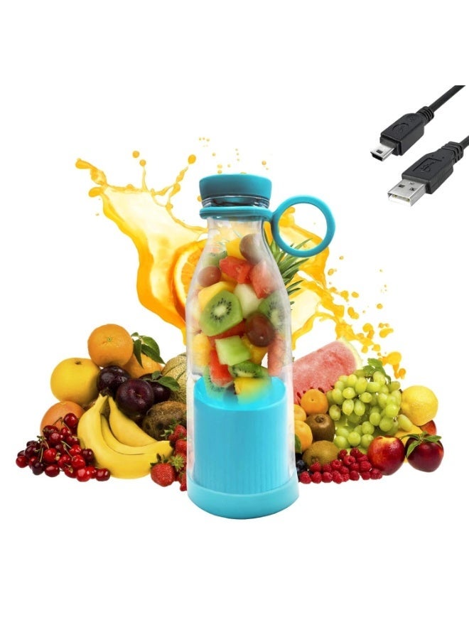Portable Mini Electric Blender 420ML – USB Rechargeable Juicer Cup with 6 Stainless Steel Blades for Smoothies, Milkshakes, Juice & Baby Food, Portable Blender for Travel, Office & Gym - Image 1