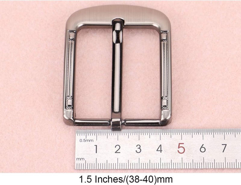 McFanBe 1.5 Inches (38-40 mm) Belt Buckle Single Prong Square Replacement Buckle for Men Women Belt - Image 5