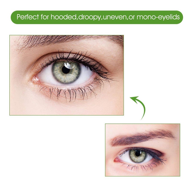 Pormasbenzer Invisible Lace Self-adhensive Fiber One-Sided Sticky Double Eyelid Tapes Stickers, Medical-use Breathable Fiber Instantly Eyelids Lift, Suitable for Hooded, Droopy, Uneven, Mono-eyelids - Image 4