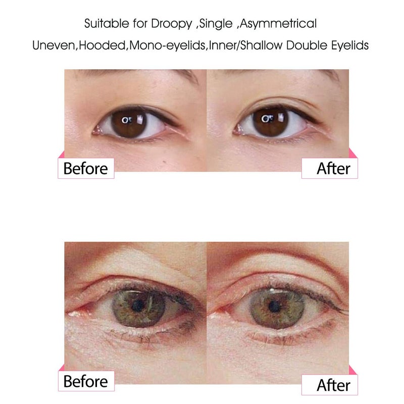 Pormasbenzer Invisible Lace Self-adhensive Fiber One-Sided Sticky Double Eyelid Tapes Stickers, Medical-use Breathable Fiber Instantly Eyelids Lift, Suitable for Hooded, Droopy, Uneven, Mono-eyelids - Image 2