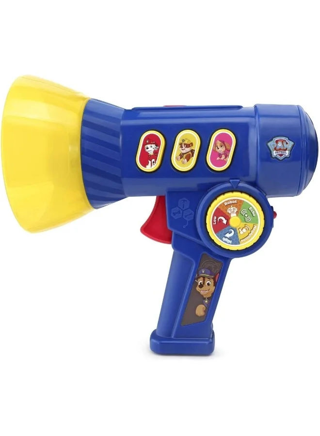 vtech Mega Phone Mission Voice | 3 Fun Modes Including Occupation, Rescue Missions And Songs | 3 Characters, Marshall, Sky Or Ruble | 10+ Melodies - Blue