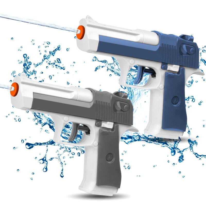 COOLFOX 2 Pack Water Guns for Kids Squirt Gun Water Blaster Soaker Water Pistol Toys for Toddlers Child Boys Girls Ideal Summer Gifts for Swimming Pool Beach Party Outdoor Shooting Game Water Fighting Toy - Image 3