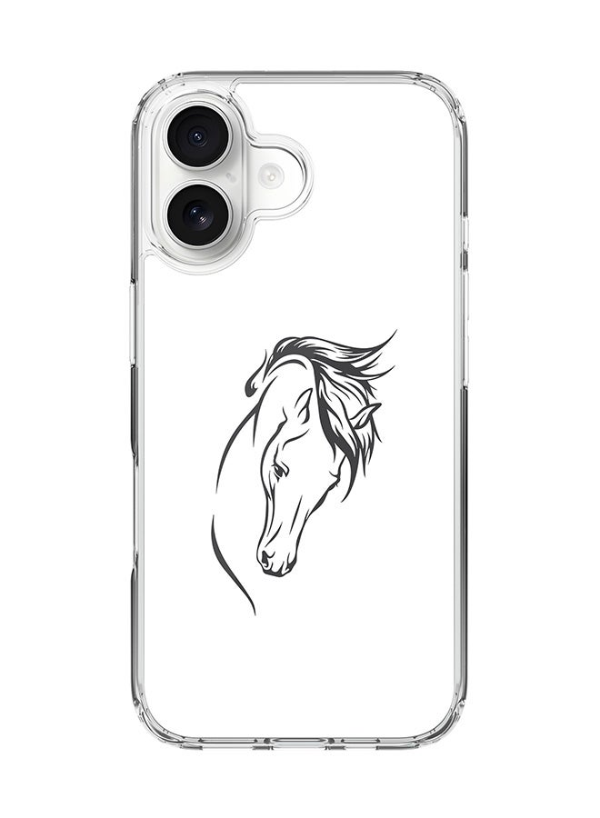 Stylizedd Classic Clear MagSafe Case for iPhone 17 , Hybrid Soft Case Flexible Edges Anti Drop TPU PC Gel Thin Transparent Cover [ Designed for iPhone 17 ] - ArabStallion Strut