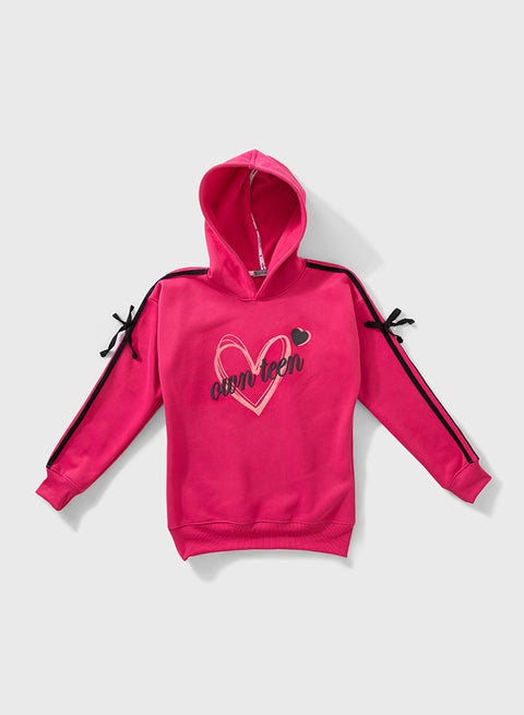 سويت شيرت للبنات اليافعات مبطن فليس