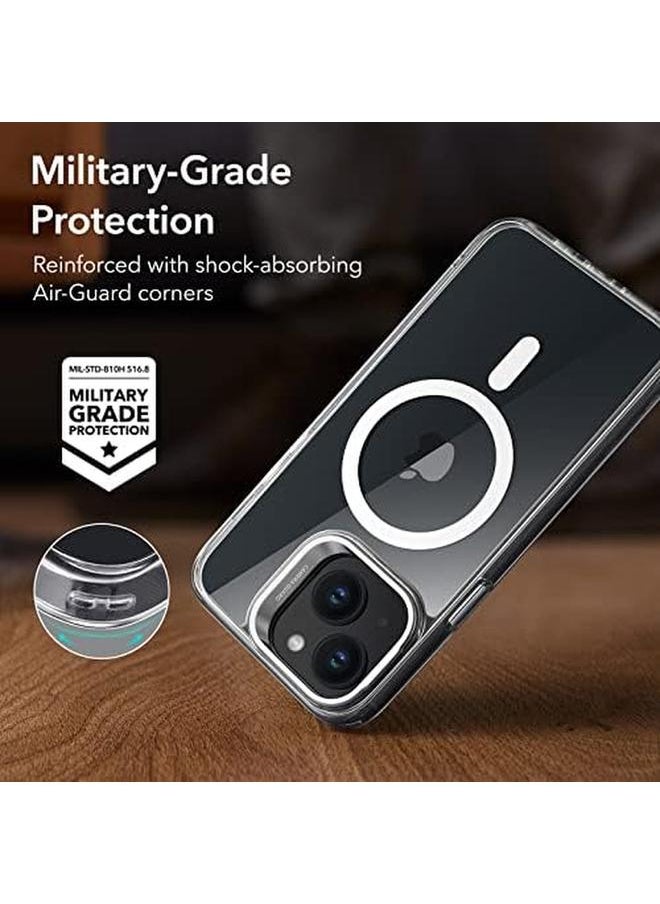 ESR - For Iphone 14 Plus Case Compatible With Magsafe Built In Camera Ring Stand Military Grade Protection Magnetic Phone Case For Iphone 14 Plus Classic Kickstand Case Halolock Clear - Image 1
