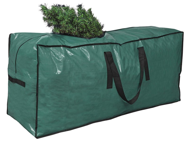 Primode Christmas Tree Storage Bag | Fits Up to 9 Ft. Tall Disassembled Tree I 65"x15"x30" Holiday Tree Storage Case | Protective Zippered Artificial Xmas Tree Bag (9ft, Green) - Image 1