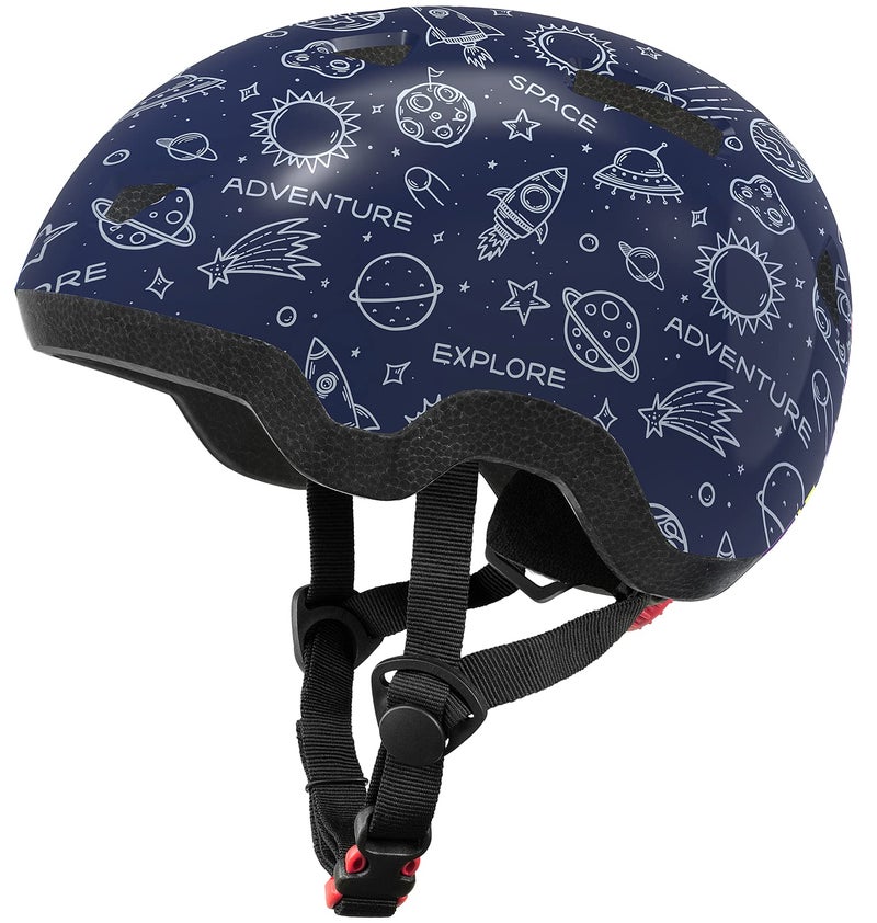 Toddler Bike Helmets for Age 0-2 Years Old Boys and Girls, Adjustable Kids Helmets from Infant/Baby to Children (Galaxy,XS)