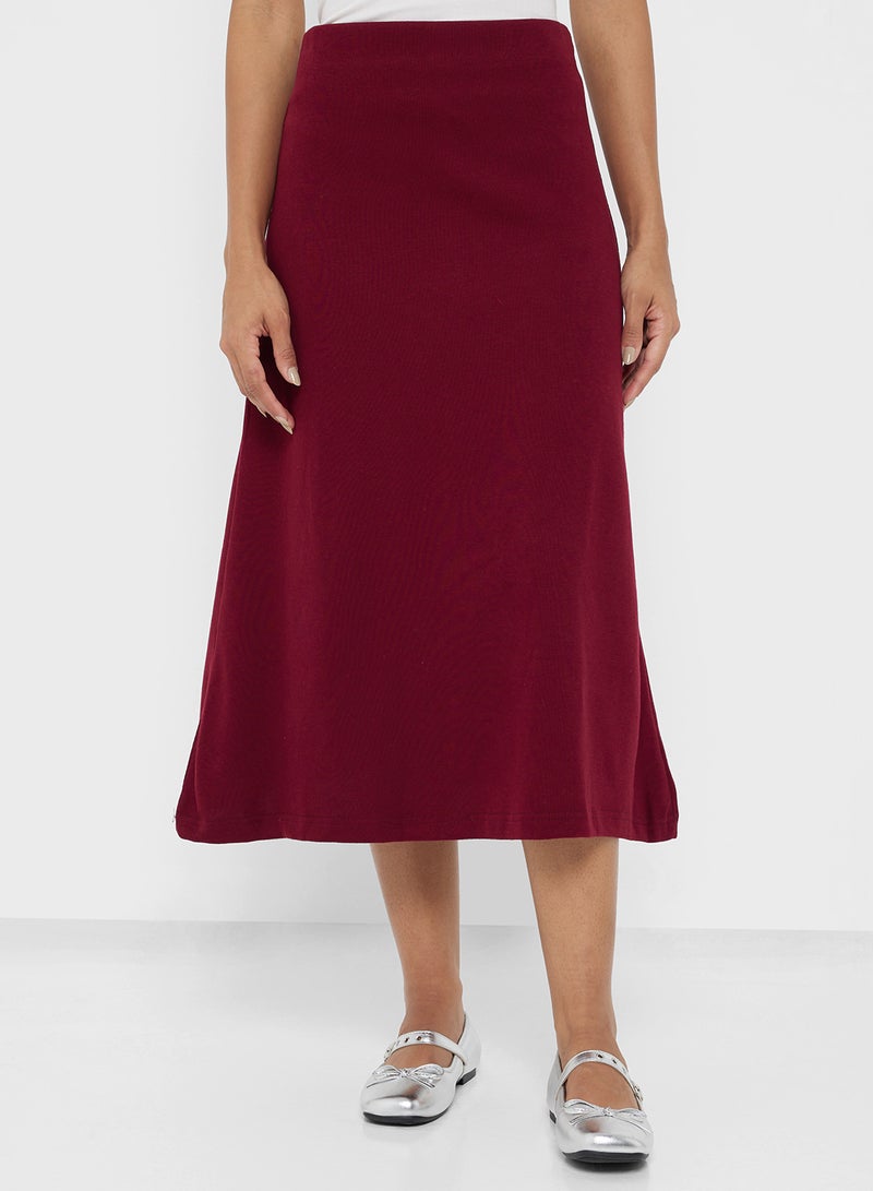 Ginger A Line Satin Skirt - Image 1