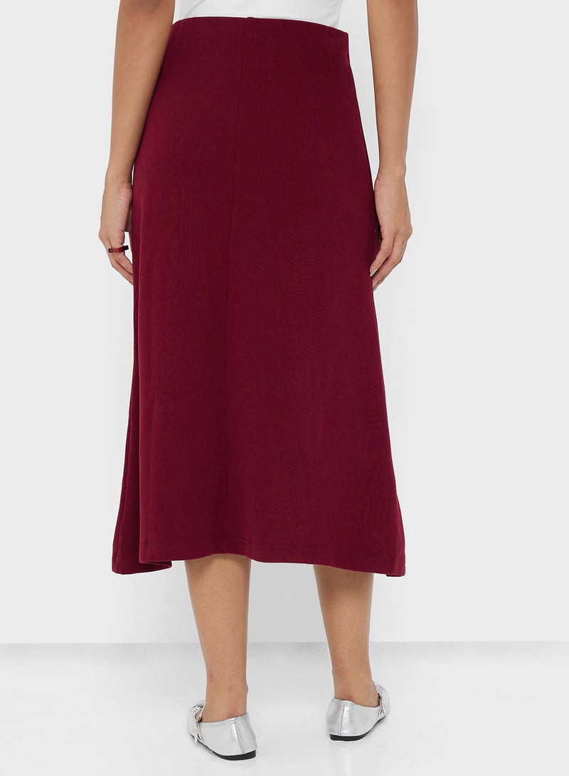 Ginger A Line Satin Skirt - Image 3