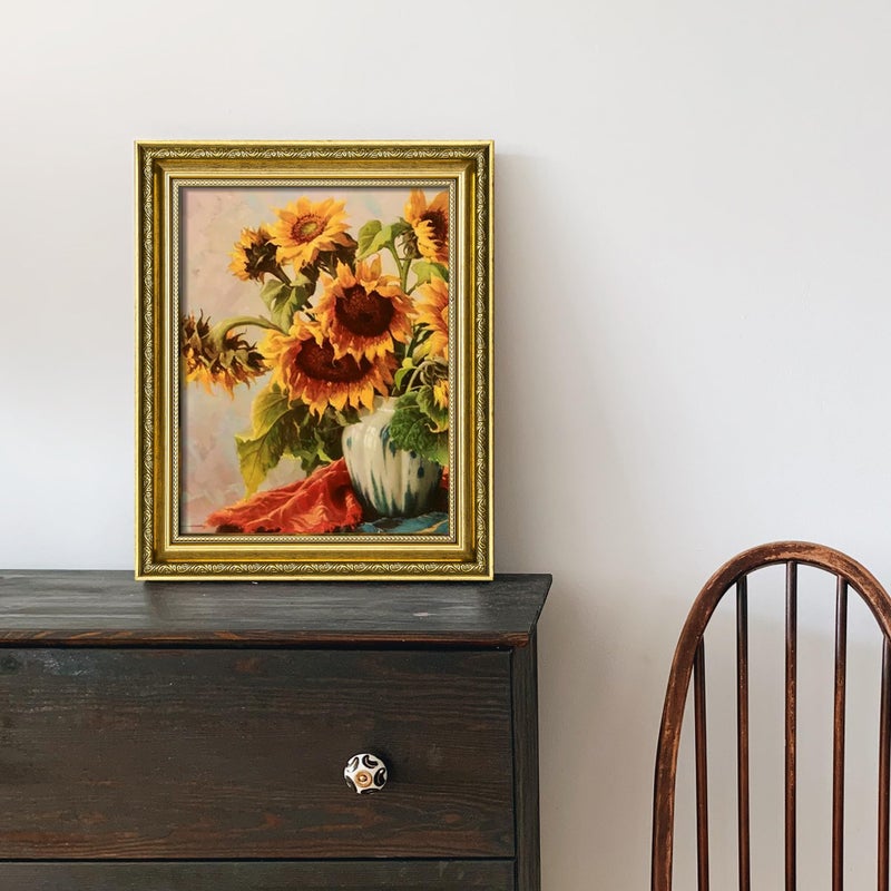 upsimples 8x10 Picture Frame with Real Glass  2 Pack Ornate Vintage Picture Frames for Wall or Tabletop Display  Gold 8 x 10 Photo Frame for Antique D?cor - Image 5